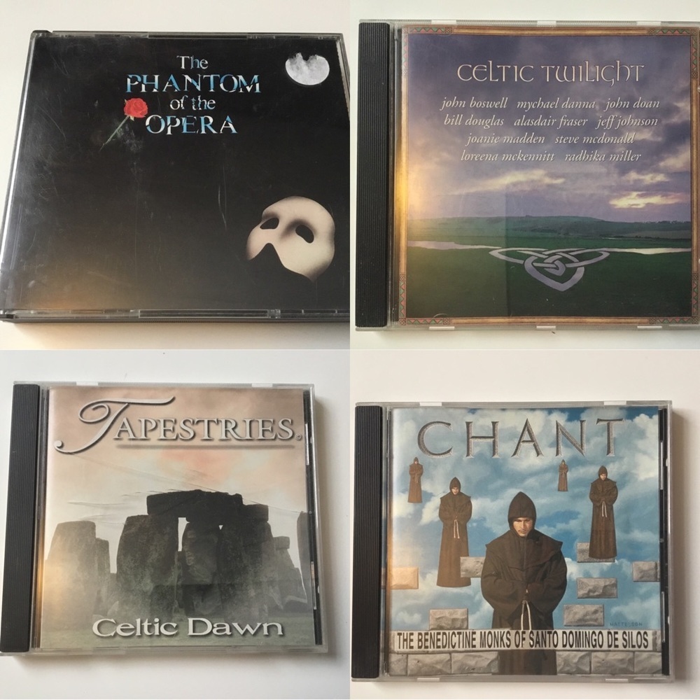 Lot of music CDs Celtic, opera, chant